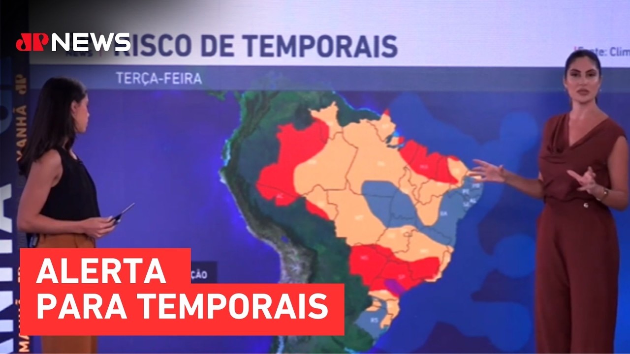 Previsão do Tempo: Chuva se intensifica no Centro-Sul até quinta (12)