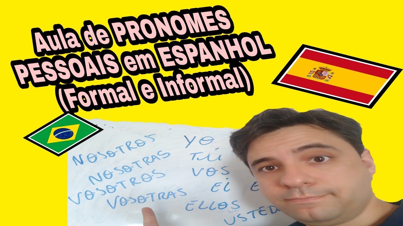Aula de espanhol- PRONOMES PESSOAIS- (Los Pronombres Personales).