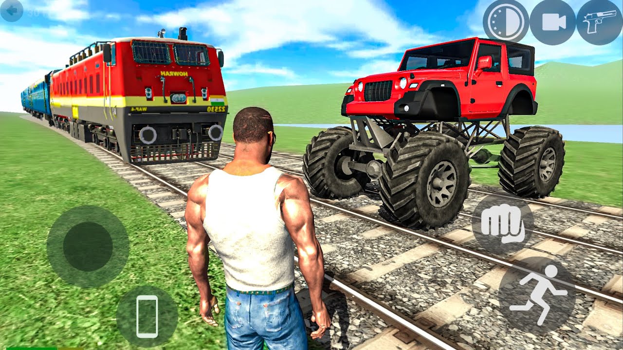 Thar Monster Truck Vs Train Driving Games: Indian Bikes Driving Game 3D - Android Gameplay