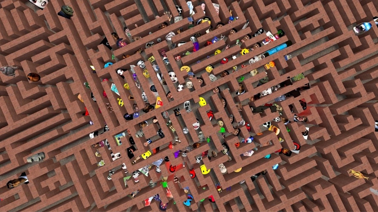 Auughh & Cockroach Nico Nextbots lost  in The Big Maze! Full Garry's Mod Chase #Gmod #nextbots