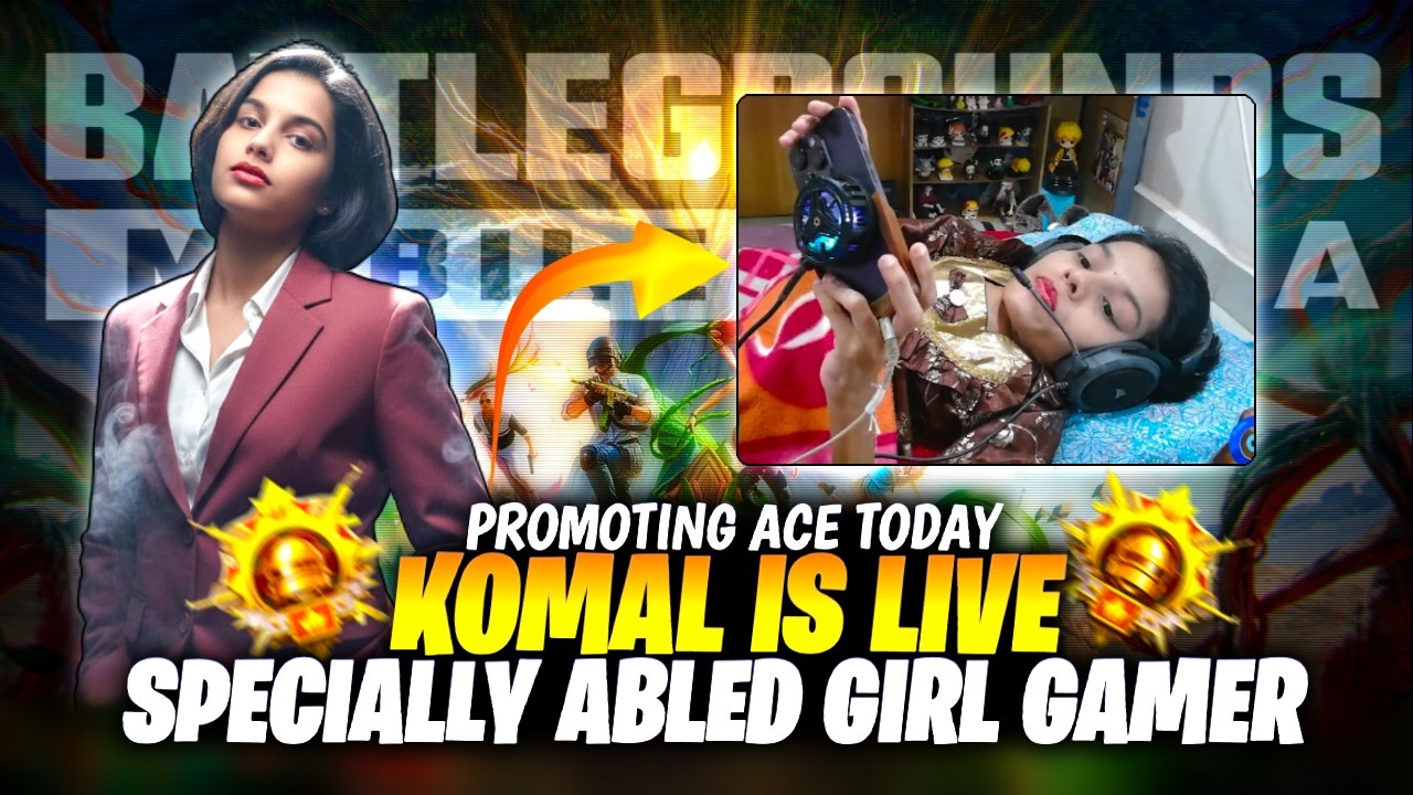 BGMI LIVE 🔴 PROMOTING ACE TODAY ! FIRST SPECIALLY ABLED GIRL GAMER #shortslive #shortsfeed #bgmilive