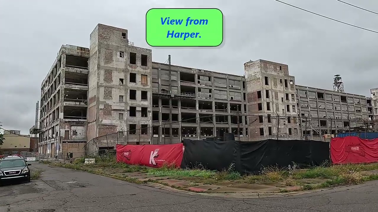 Fisher Body Plant 21 Conversion Update October, 2025: Exterior Concrete Work In Progress Now.