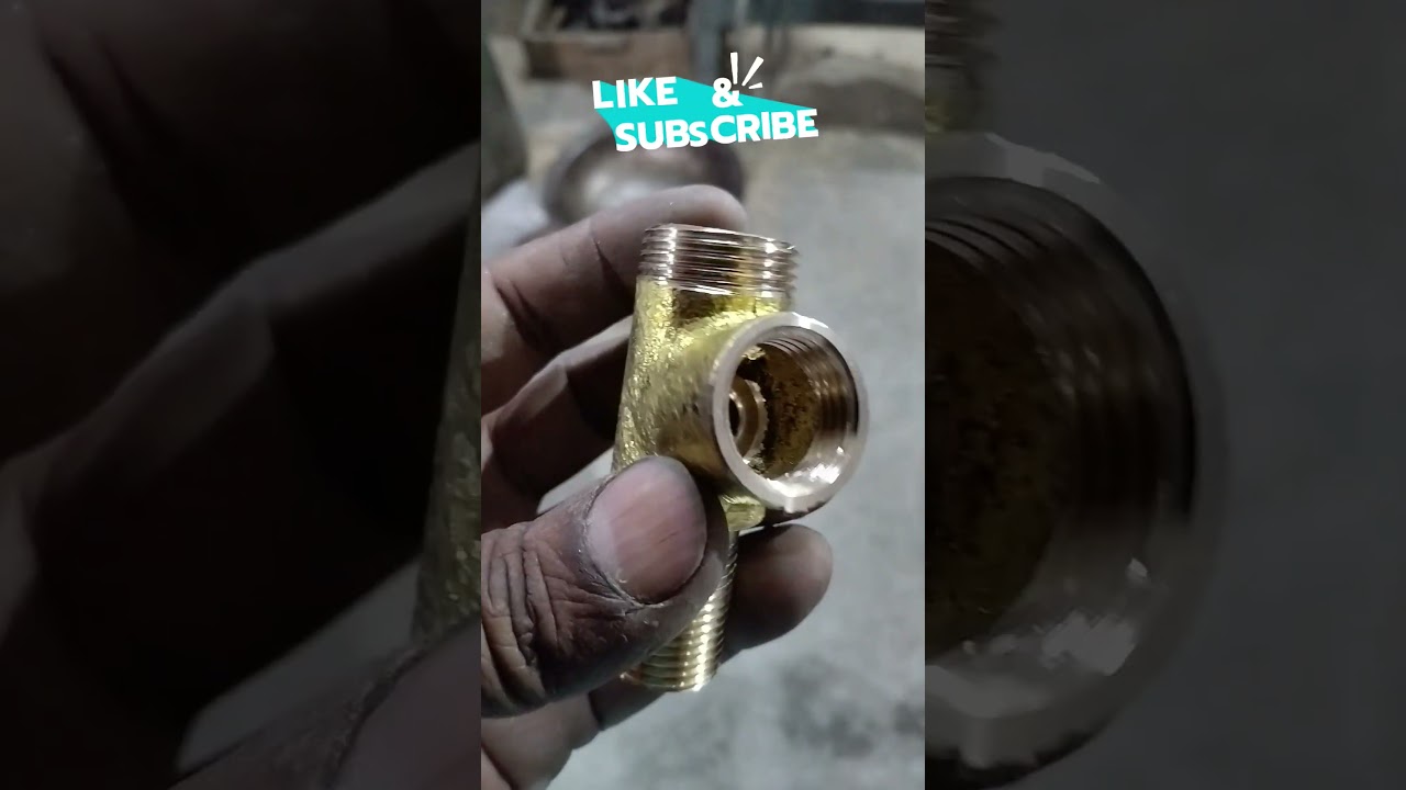 brass Swan Neck Sink Cock Casting pic and after machining piece#brass#brass tap workshop#friendship
