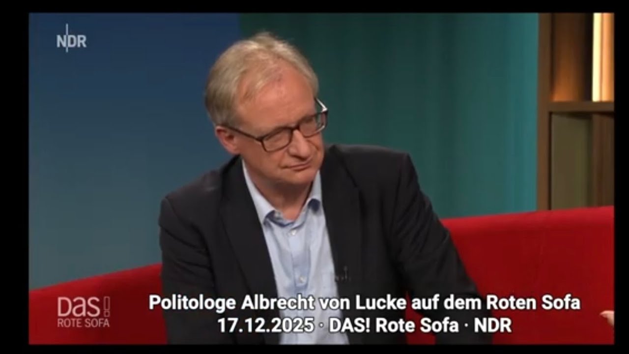 Politologe Albrecht von Lucke auf dem Roten Sofa17.12.2025 ∙ DAS! Rote Sofa ∙ NDR