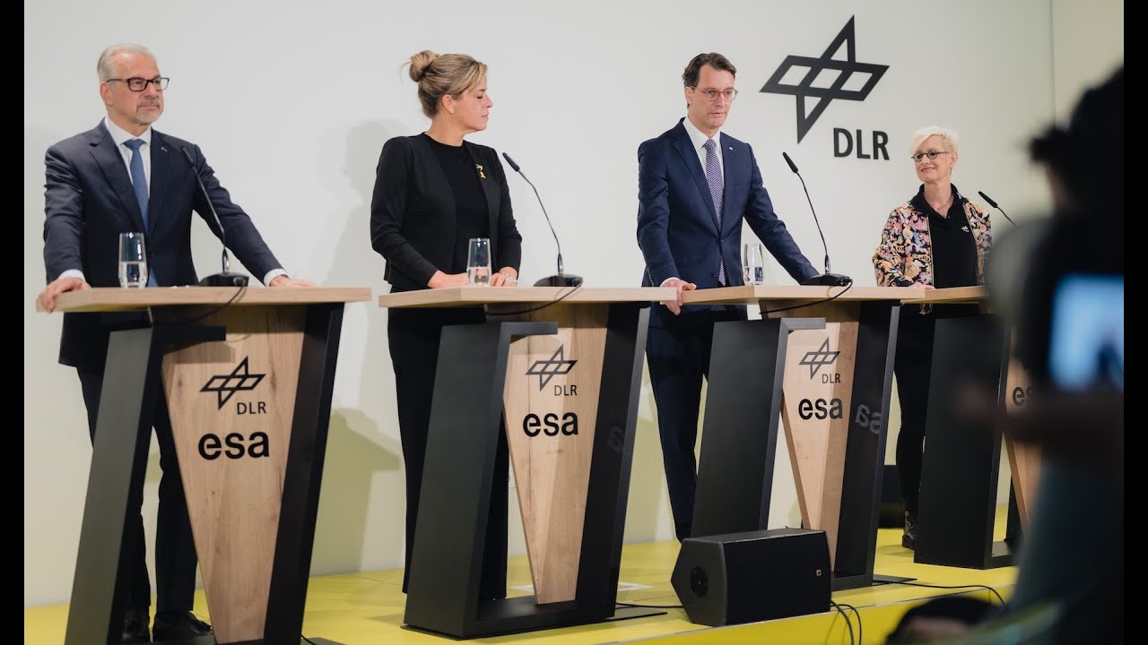 Live: Pressekonferenz zu SpaceTech.NRW Raumfahrtkonferenz