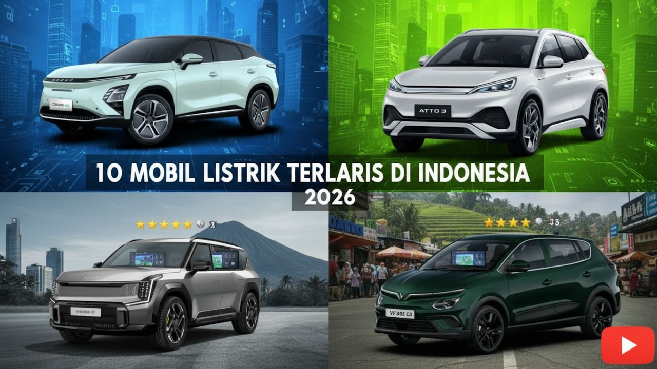 Mobil Listrik Terbaik 2026 ⚡ Paling Laris di Indonesia! No.7 Bikin Kaget