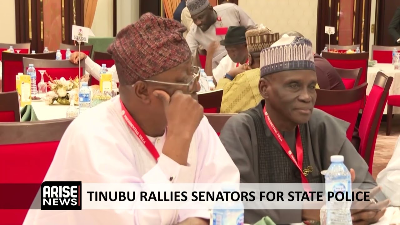 TINUBU RALLIES SENATORS FOR STATE POLICE