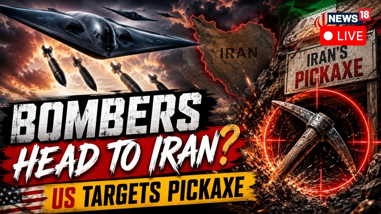US-Iran War BREAKING LIVE: US Bombers Head To Iran | Pickaxe Mountain Becomes Trump's Biggest Target