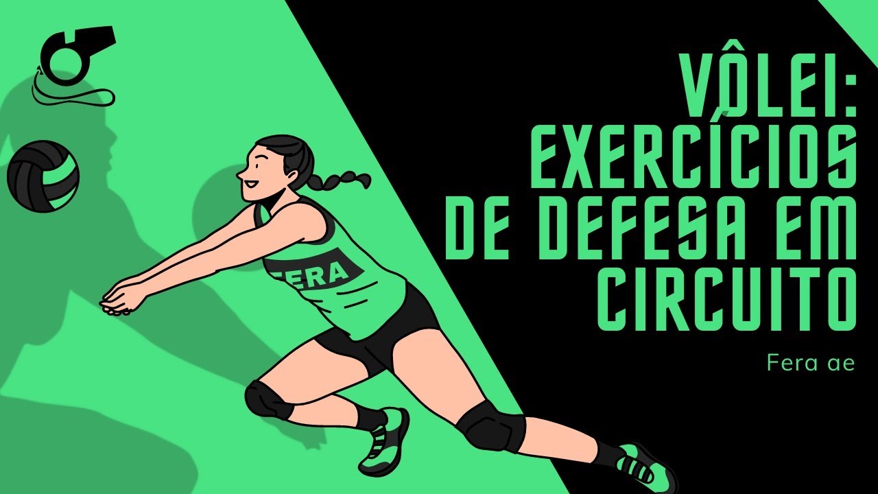 VÔLEI: EXERCÍCIOS DE DEFESA EM CIRCUITO