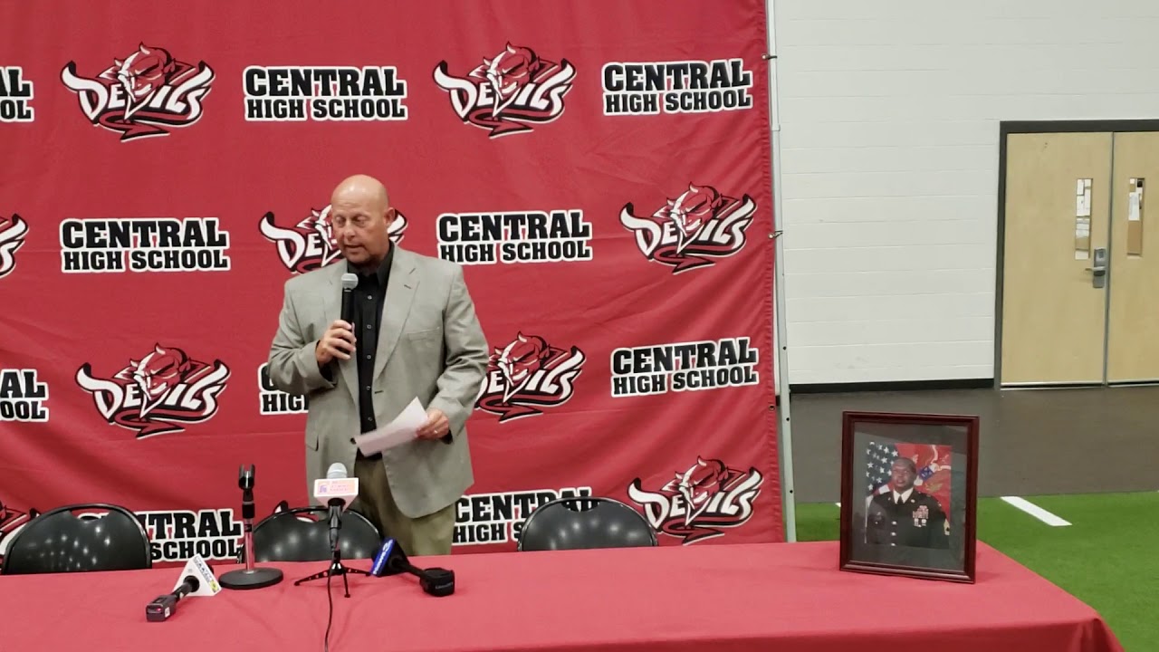 Coach Jamey Dubose speaks at EJ Williams commitment