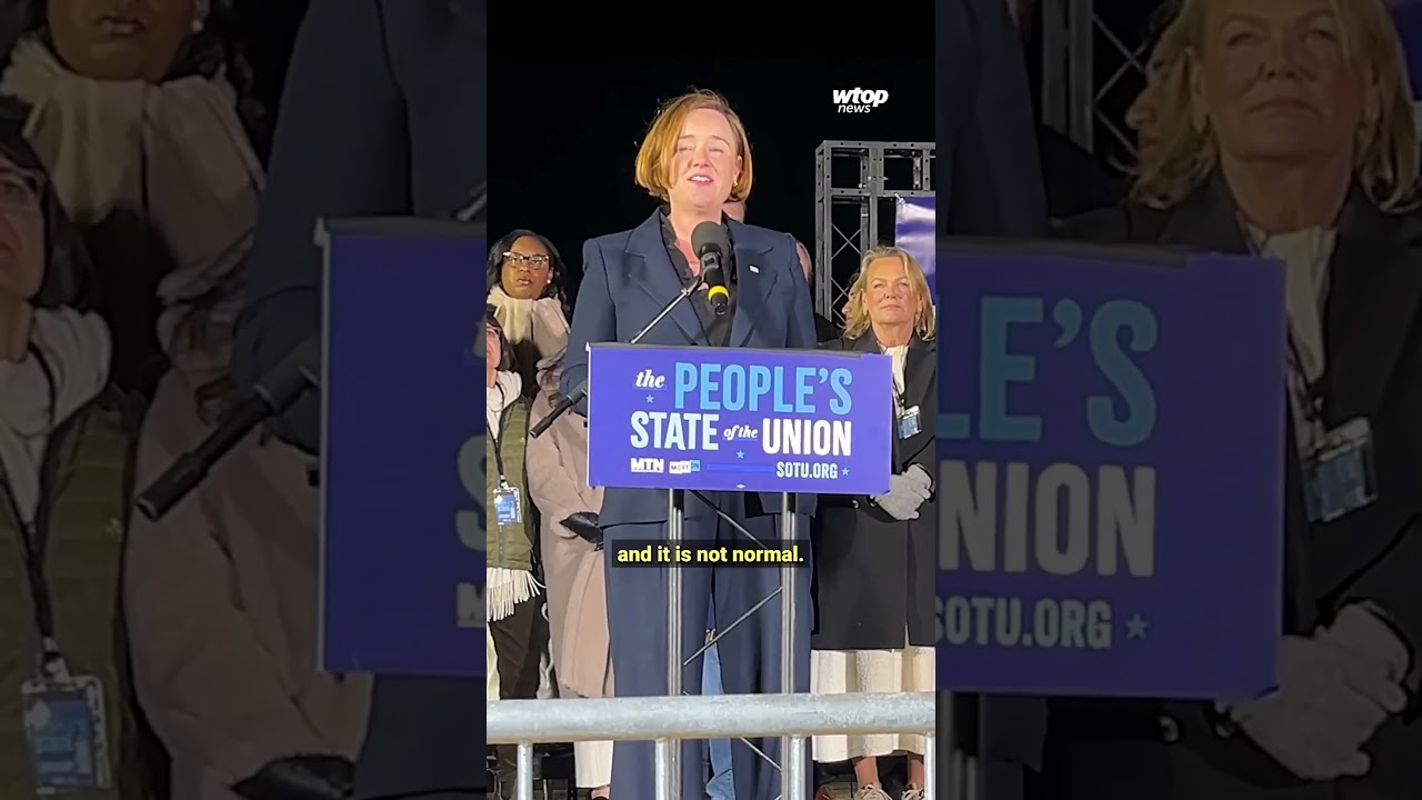 Democrats join &lsquo;People&rsquo;s State of the Union&rsquo; rally during Trump speech