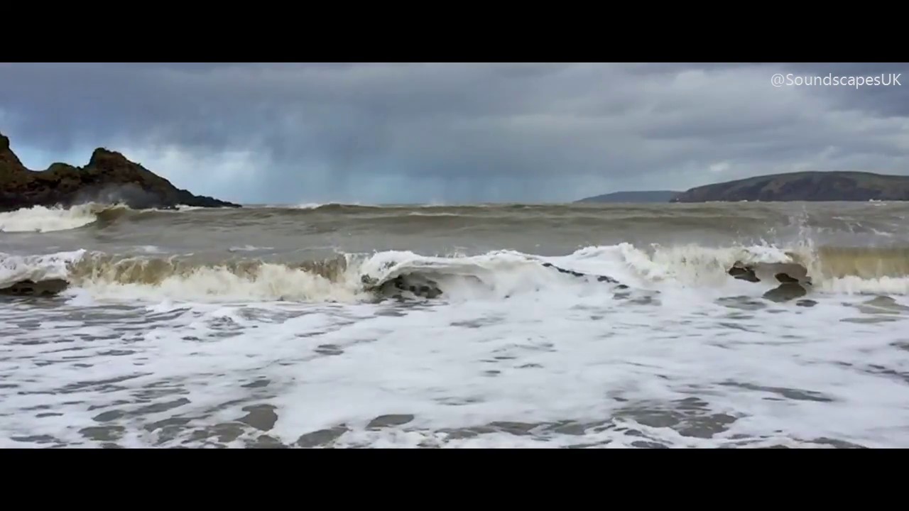 Pembrokeshire beach & waves. Ambience natural soundscape UK