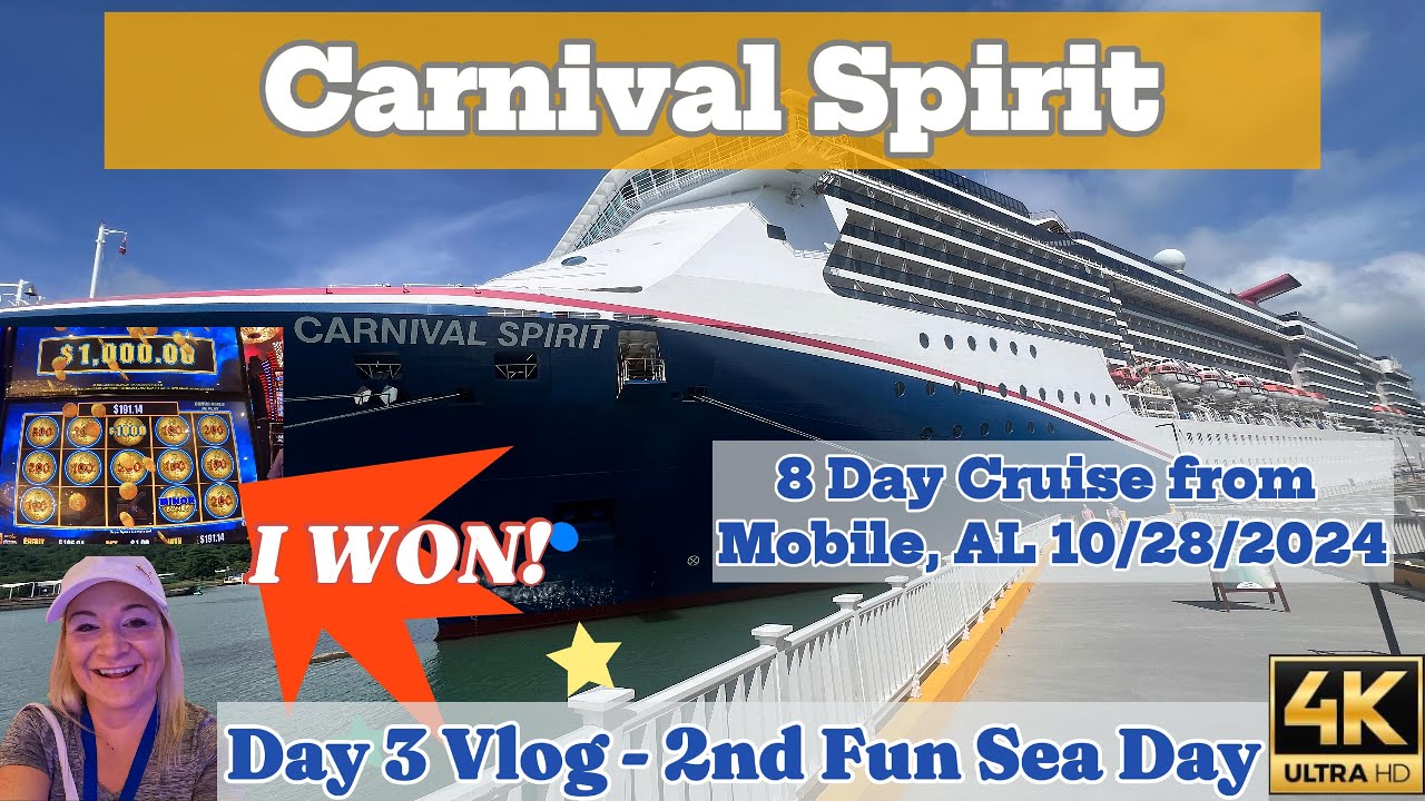 Carnival Spirit Cruise | Day 3 Vlog: Fun Day At Sea | 10/28/2024