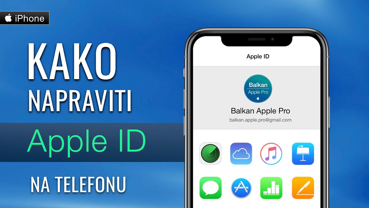 iPhone | KAKO NAPRAVITI Apple ID / iCloud ?