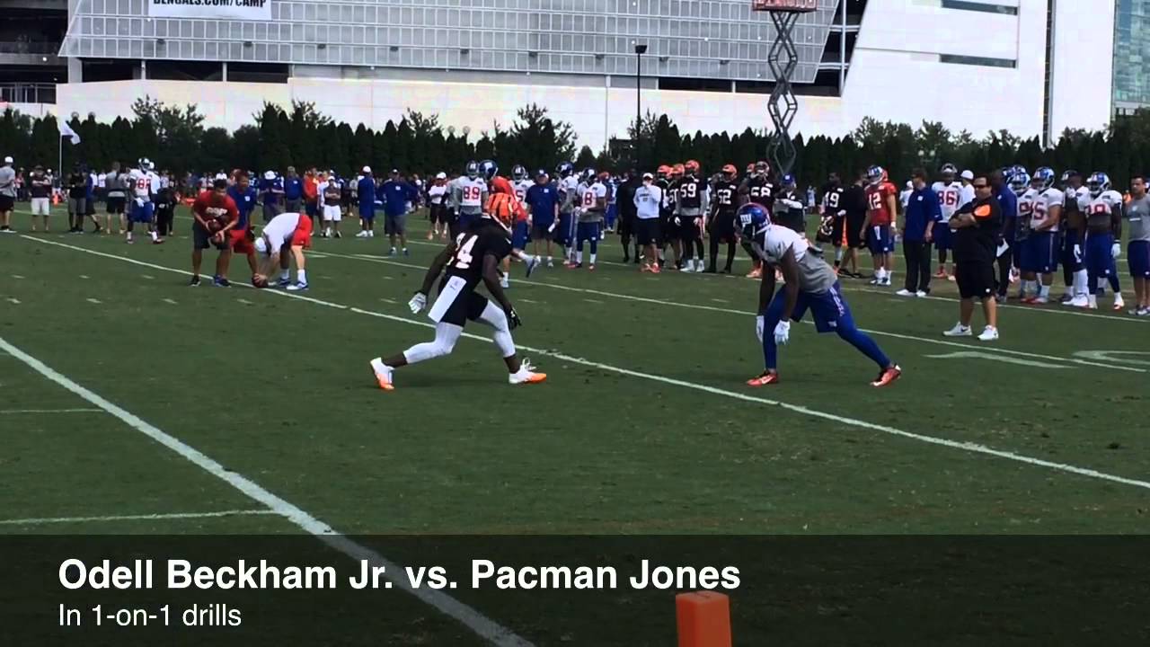 Odell Beckham Jr. beats Pacman Jones in 1-on-1s
