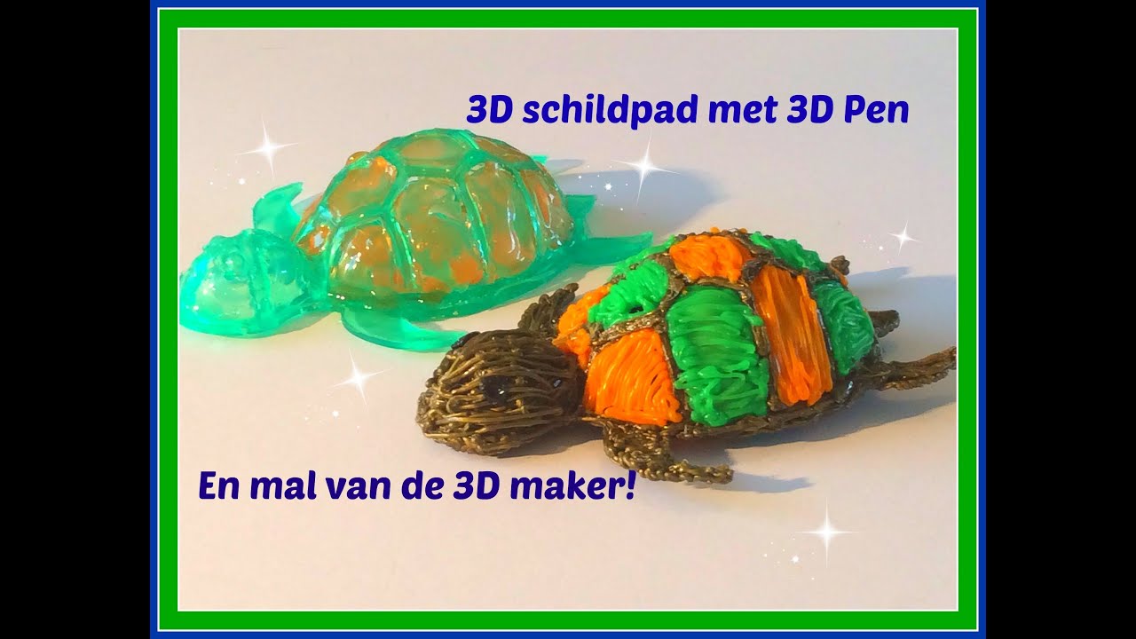 3D schildpad met 3D pen