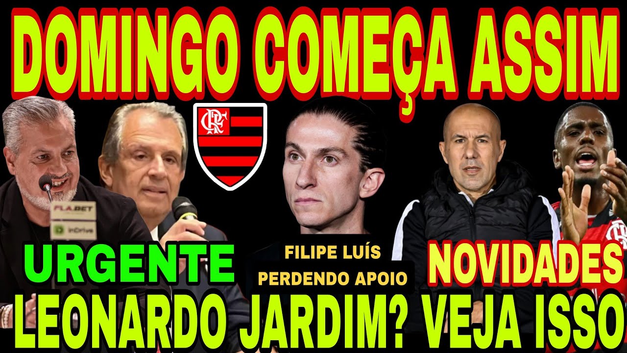 FLAMENGO: DOMINGO COMEÇA ASSIM! FILIPE LUÍS PERDENDO APOIO! LEONARDO JARDIM? EVERTON ARAÚJO, TREINO 