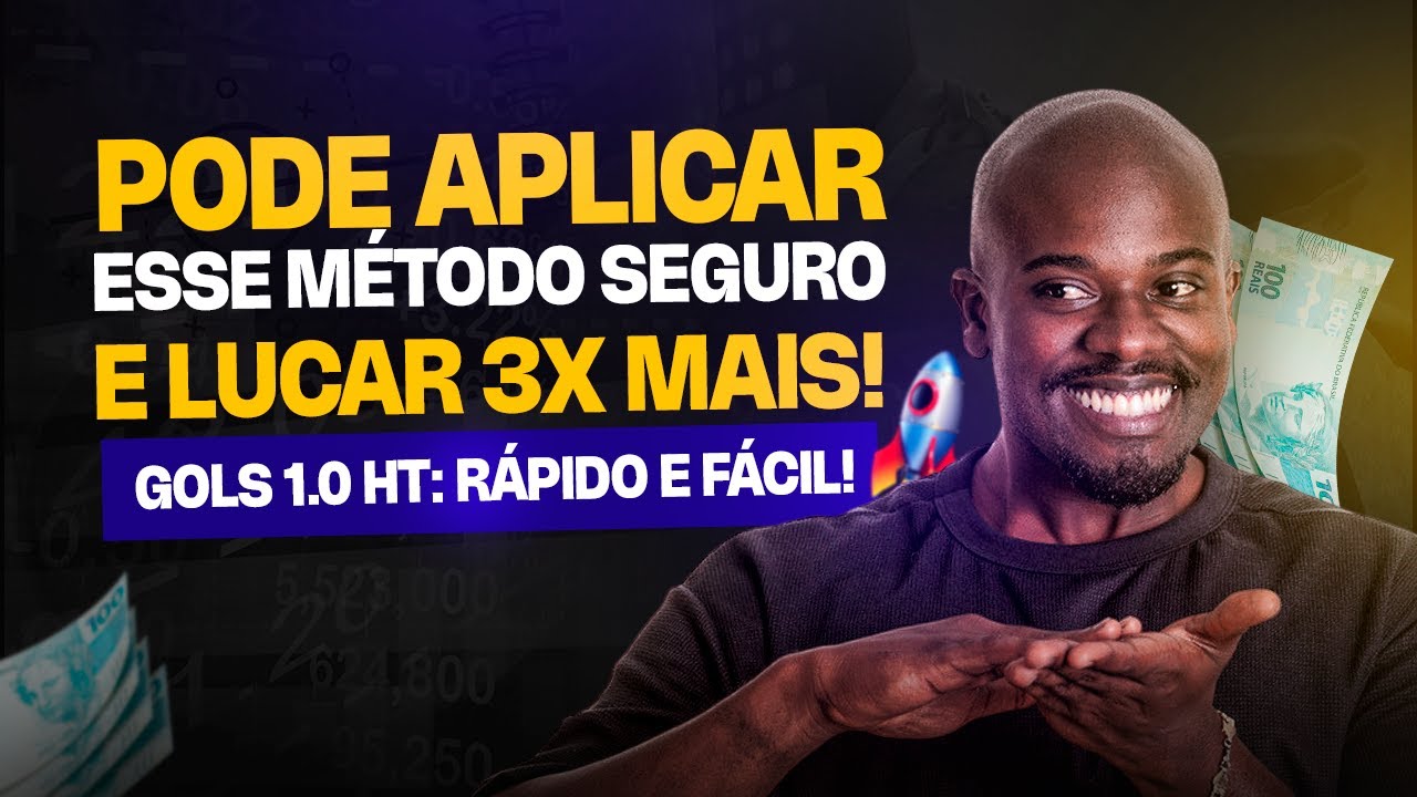 GOLS PRIMEIRO TEMPO: M&Eacute;TODO PRONTO E VALIDADO | O MAIS LUCRATIVO DA APOSTA ESPORTIVA? | @paixa