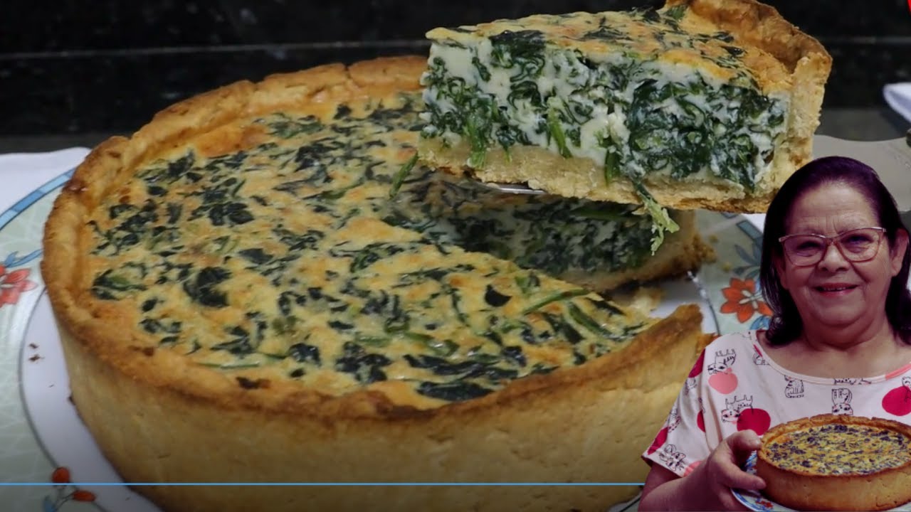 TORTA DE ESPINAFRE. VOCÊS NÃO IMAGINAM COMO FICOU SABOROSA.