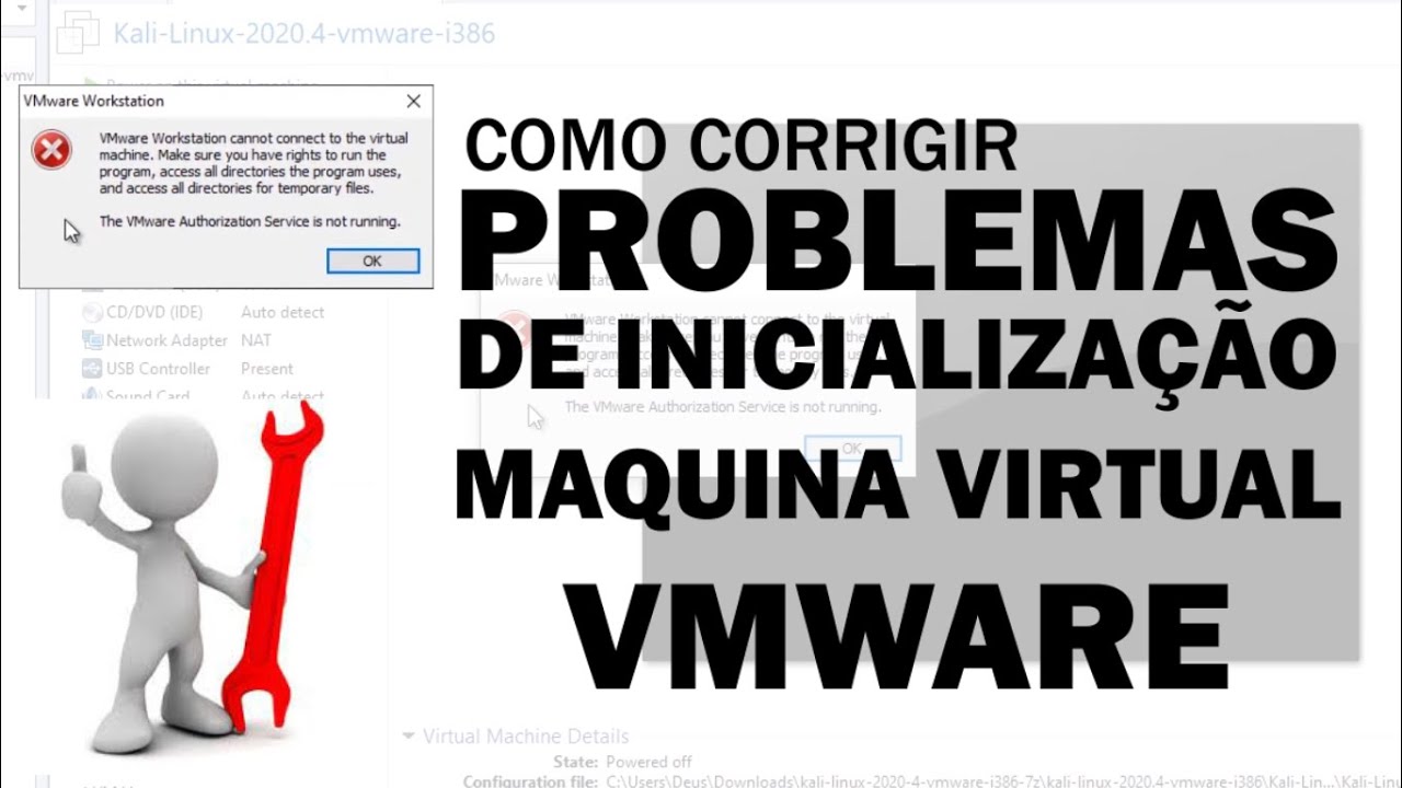 Como Corrigir Erros de Inicializa&ccedil;&atilde;o de uma Maquina Virtual dentro da Vmware. #1