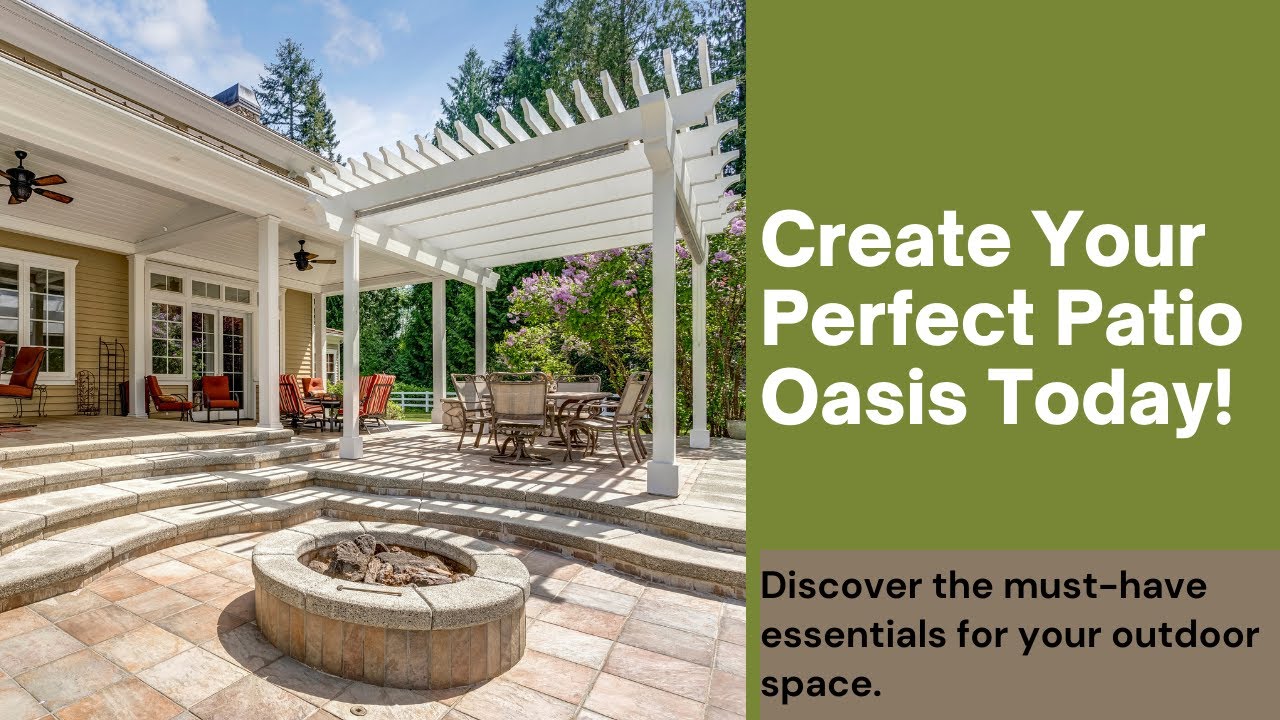Transform Your Patio into an Outdoor Oasis: 10 Must-Have Essentials! 🌿✨#refreshnest