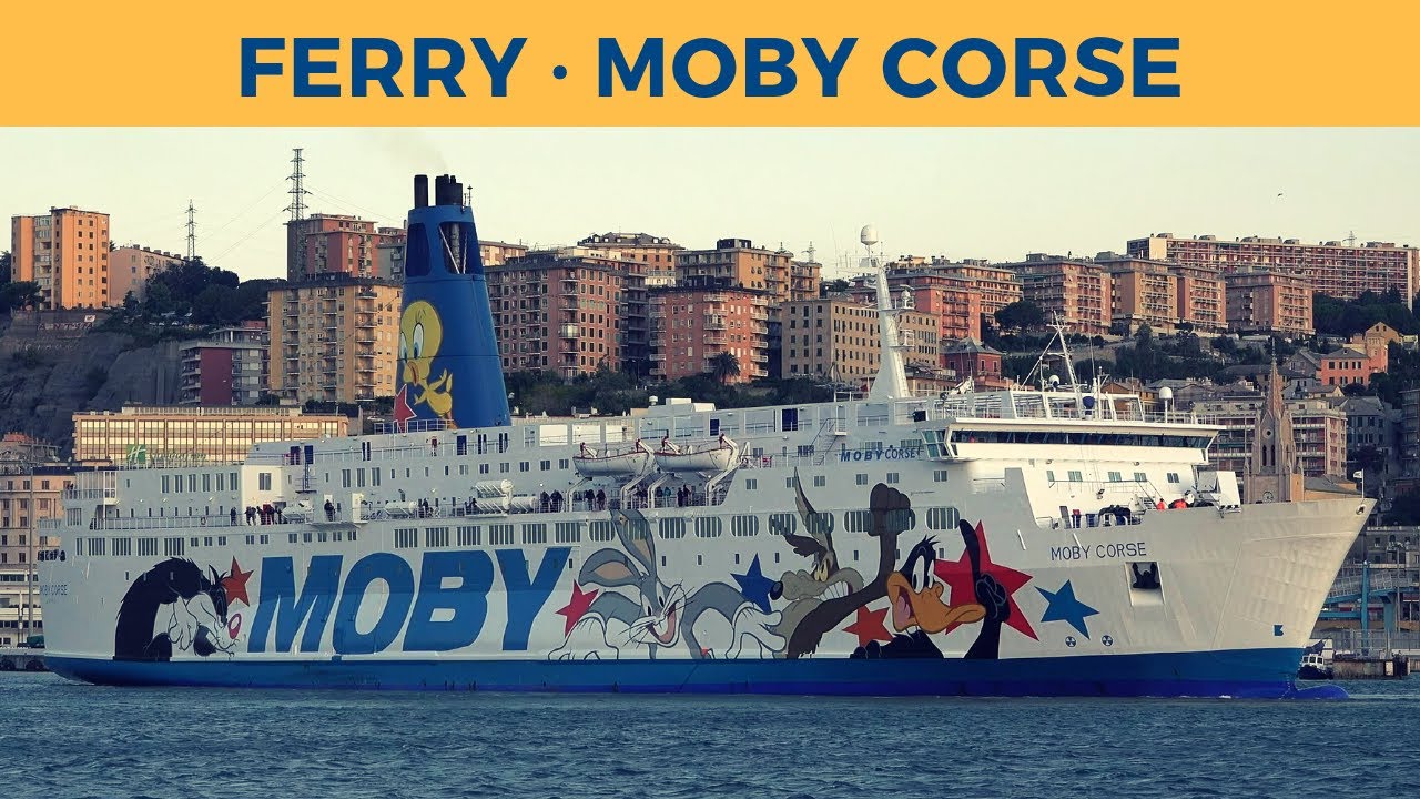 Arrival of ferry MOBY CORSE in Genova (Moby Lines)