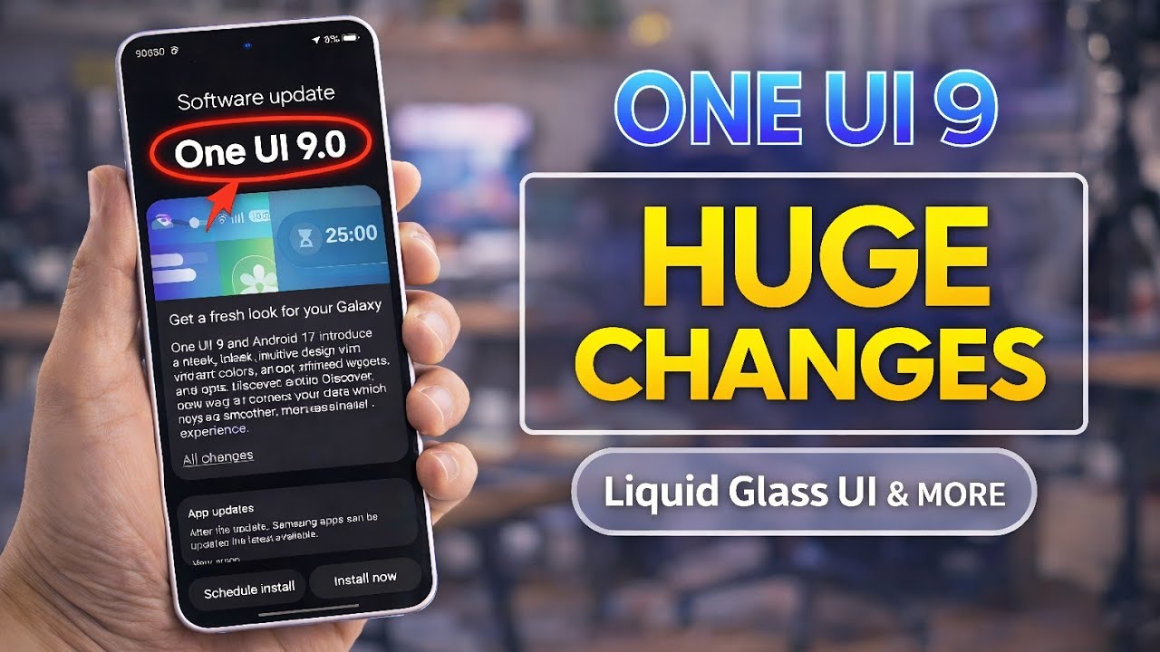 Утечка информации о Samsung One UI 9 &mdash; жидкое стекло, искусственный интеллект, блокировка приложе...