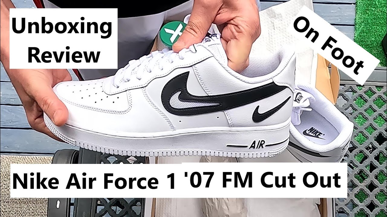 Unboxing & Review Nike Air Force 1 Low '07 FM Cut Swoosh