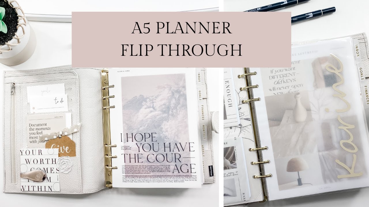 A5 ring Planner Flip Through | How I am using some of my inserts