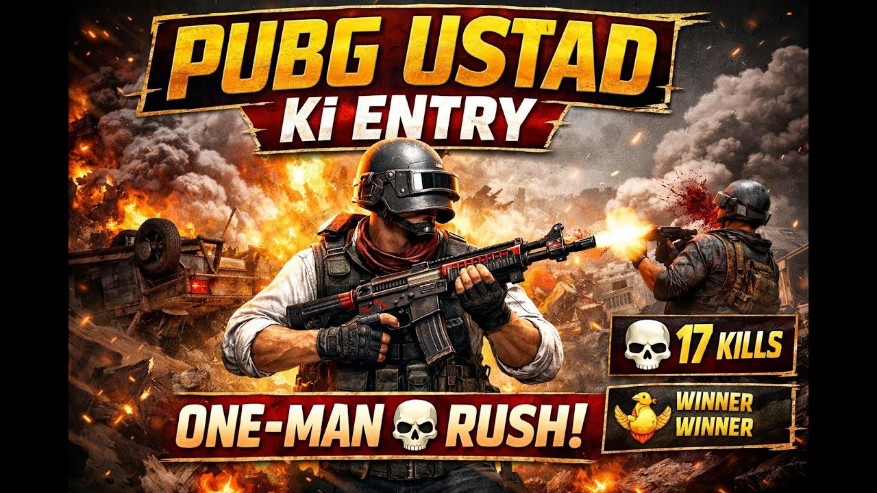 PUBG Ustad Ki Entry 💀 One-Man Rush
