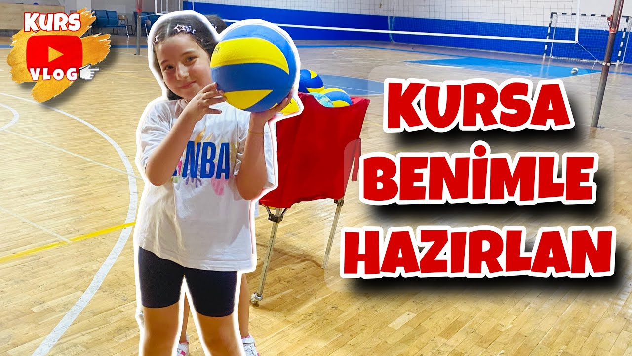 KURS VLOG ! Voleybol Kursuna Benimle Hazırlan !