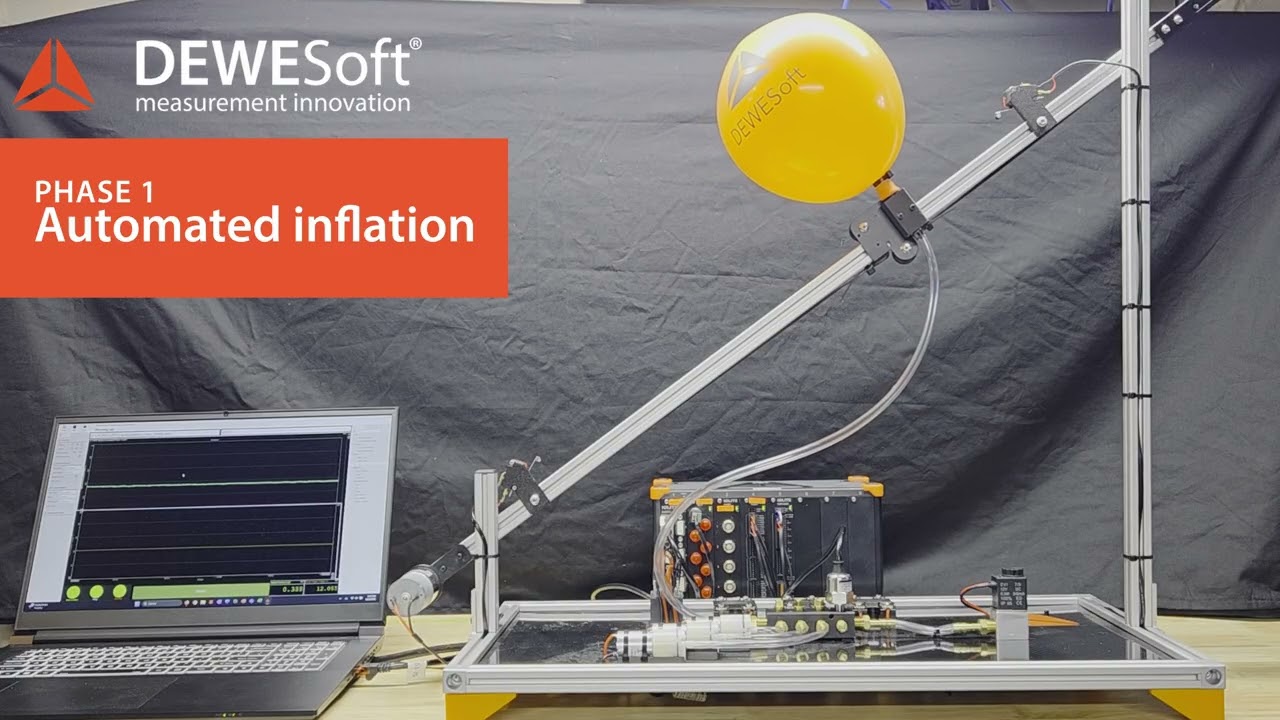 Automated Balloon Lift-Off Test with DewesoftX Sequencer