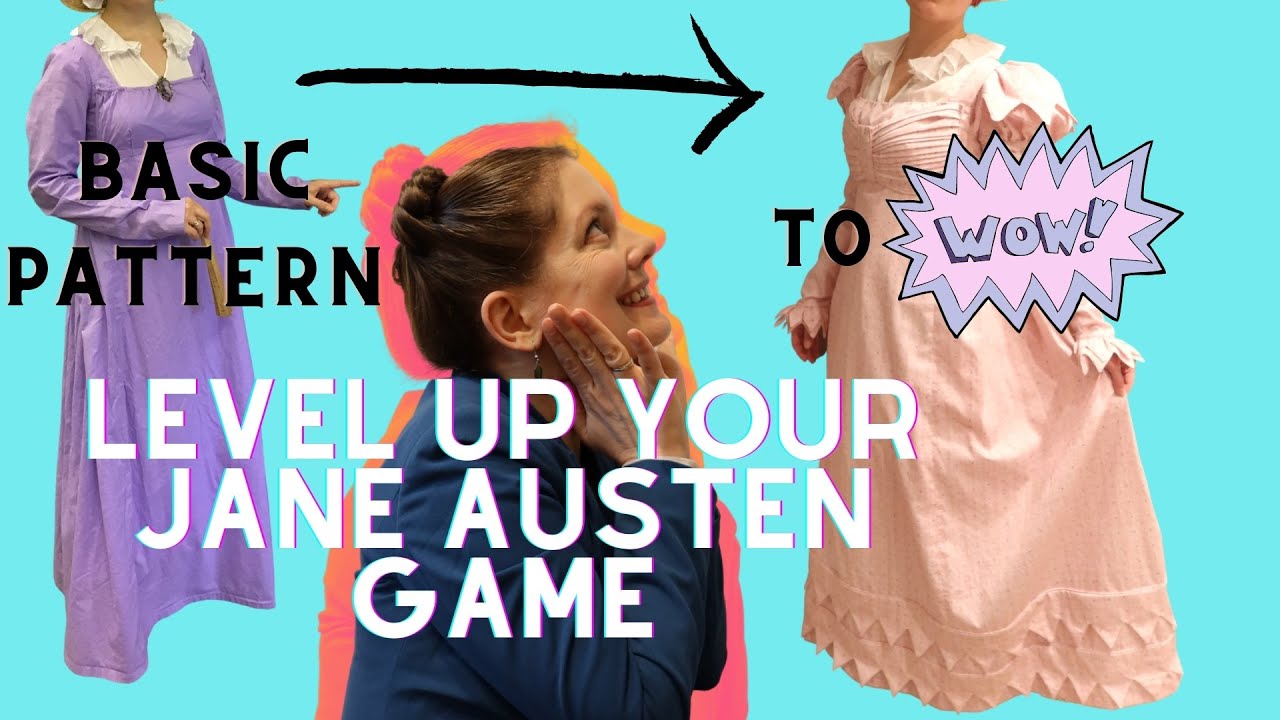 Modify a Regency Gown Pattern From Simple to Splendid | GRWM | Pink Alligator Dress