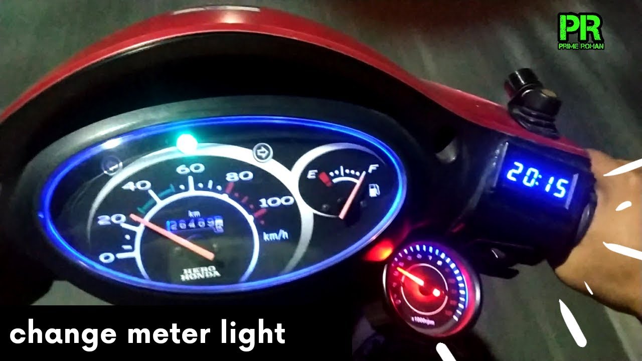 How to change |speedometer-light| of scooters_|hero-pleasure|