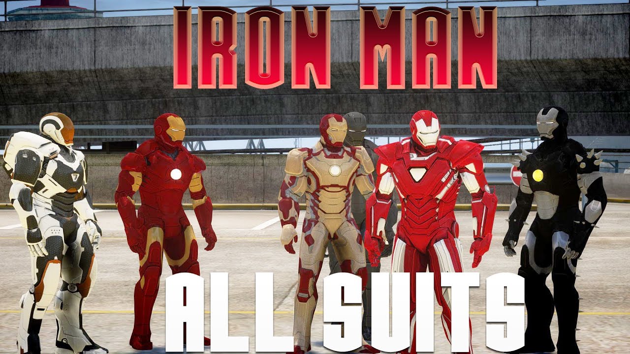ALL IRON MAN SUITS (31 ARMORS) IN GTA IV