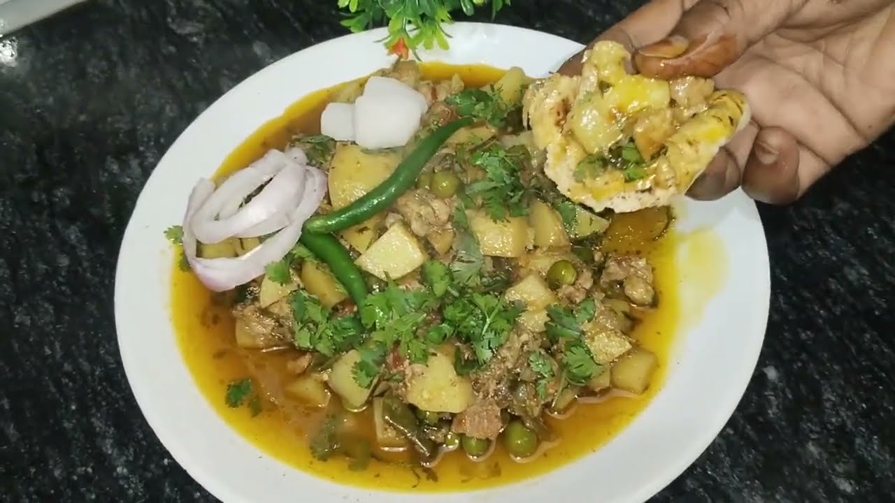 Simple alo matar keema 