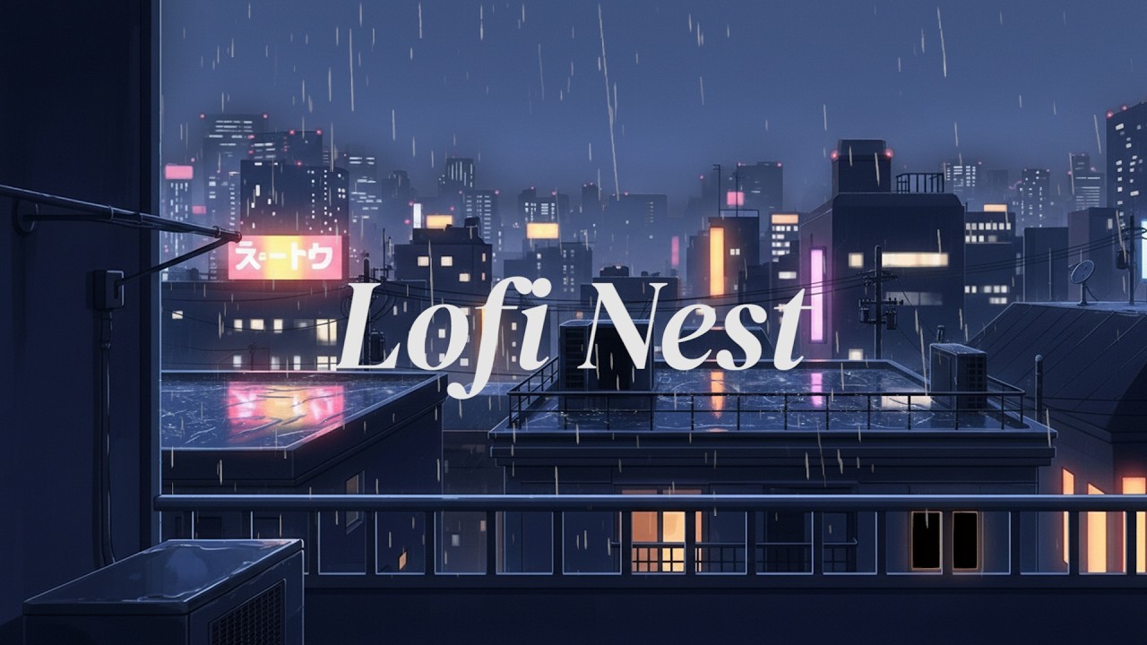 Lofi Rain in Quiet City 🌧️ Calm Night Ambience for Sleep, Study & Relaxing Vibes