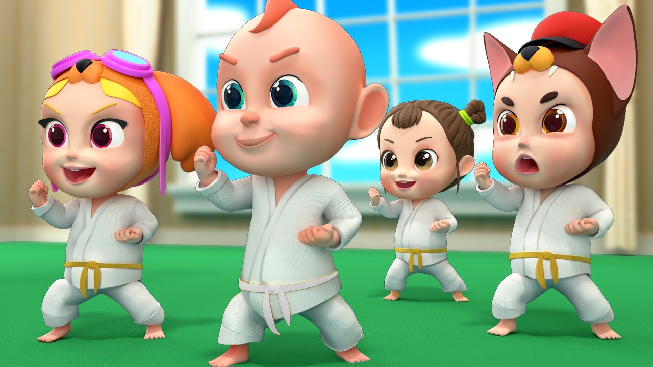 Baby Learns Karate | Sports Song For Kids | Rosoo Kindergarten Nursery Rhymes & Kids Songs