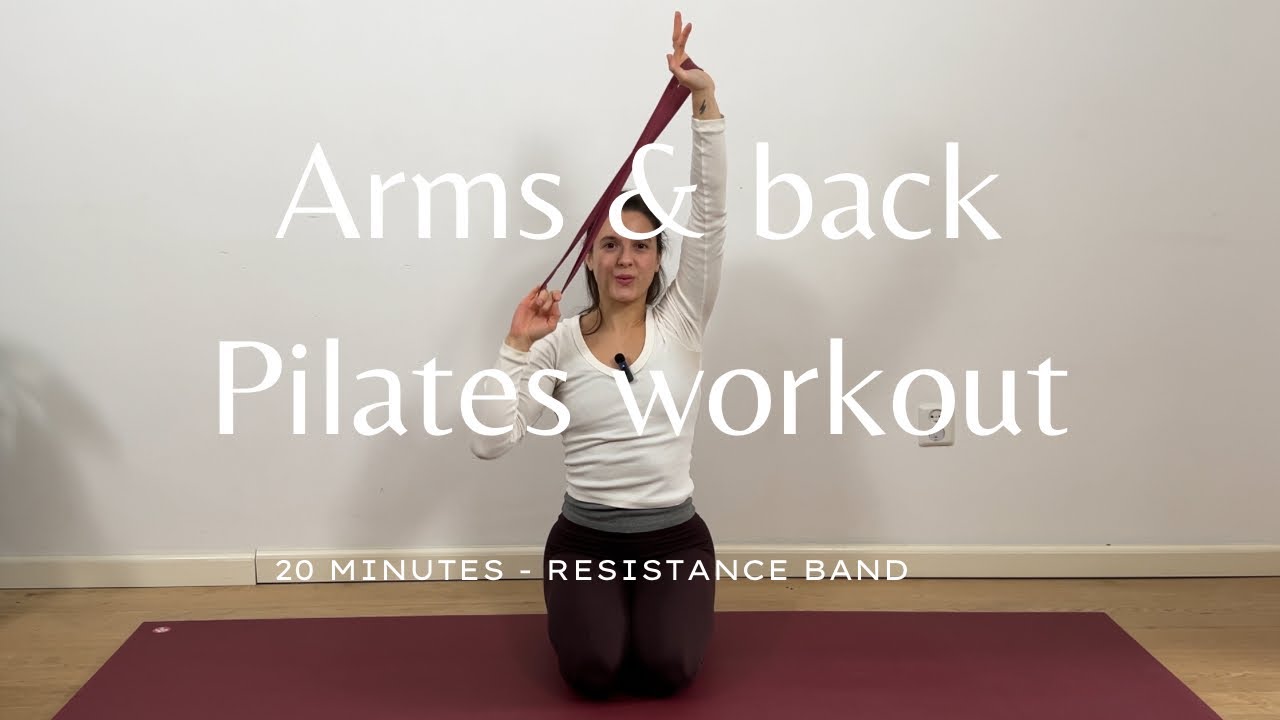 20 min ARMS & BACK PILATES WORKOUT WITH RESISTANCE BAND | TONE UPPER BODY | ALL LEVELS