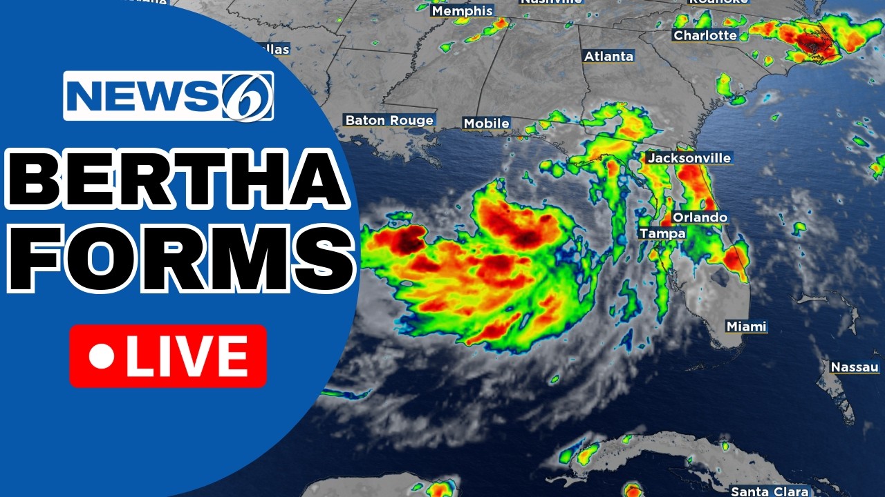 🔴NEWS 6 WEATHER LIVE | В Мексиканском заливе сформировался тропический шторм &laquo;Берта&raquo;