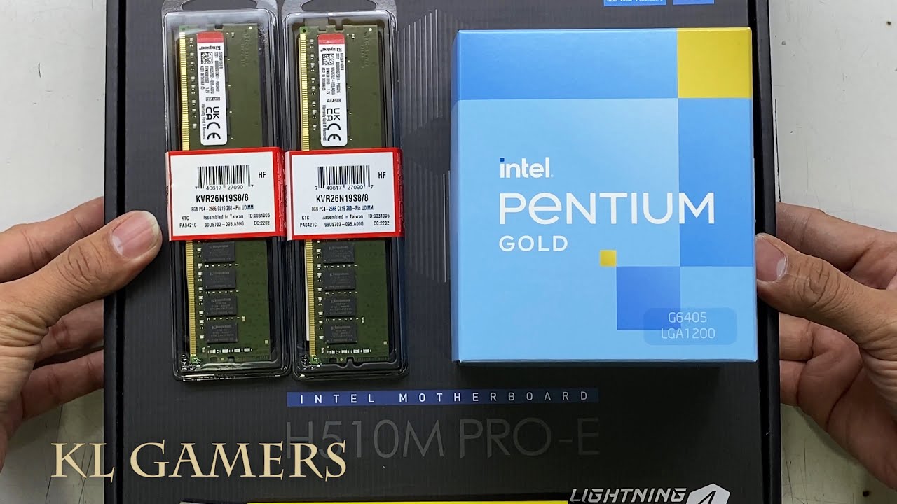 intel Pentium GOLD G6405 msi H510M PRO-E Simple Office PC Build