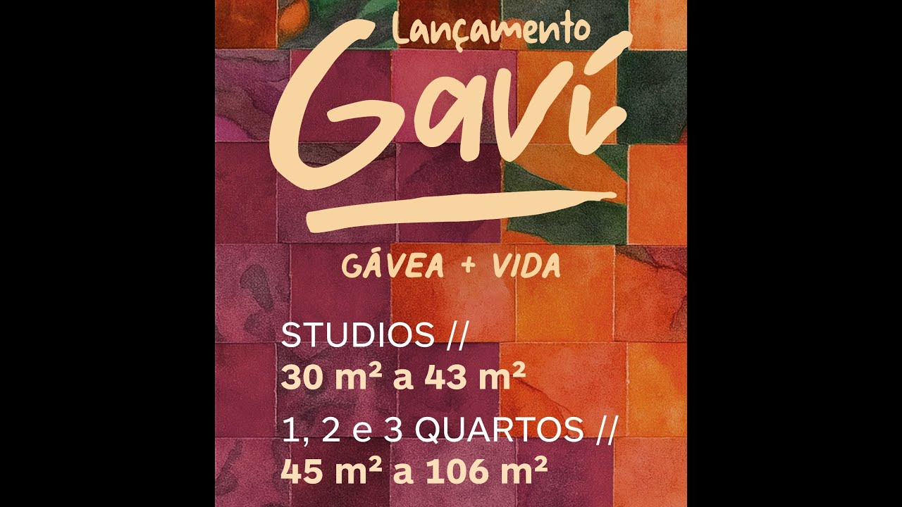 Gaví - Studios, UpGardens, 1, 2 e 3 quartos com lazer no rooftop e tudo que a Gávea tem de melhor.