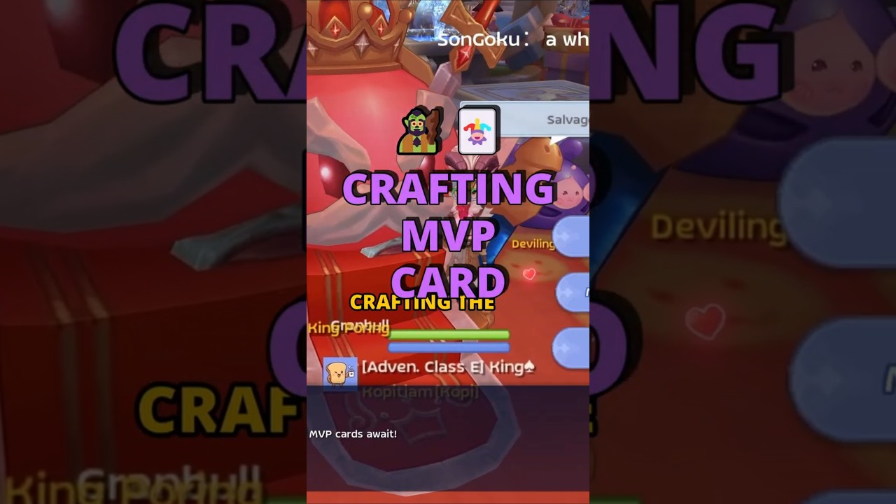 How To Craft MVP Card #zenyonly #romc #rmcl #daily  #mmorpg #ragnarokmclassic #kingspade
