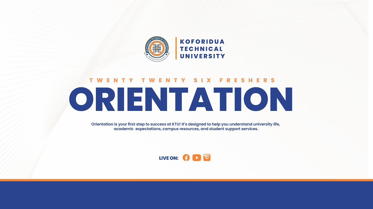 2025/2026 ORIENTATION FOR FRESHMEN