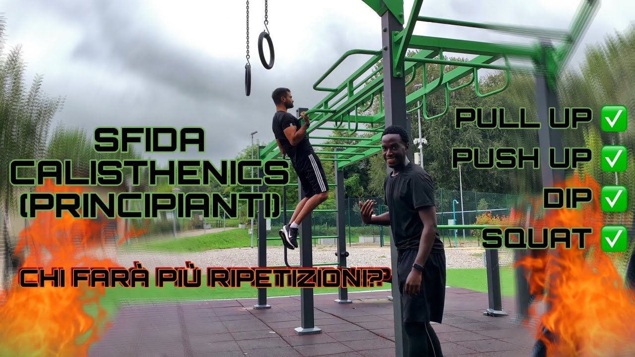 SFIDA CALISTHENICS (PRINCIPIANTI)
