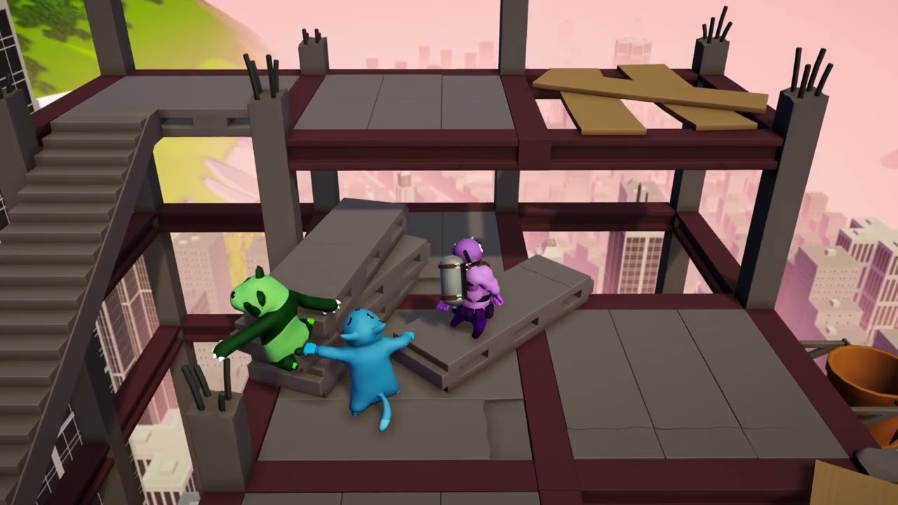 Gang Beast Melee Gameplay (No Commentary)
