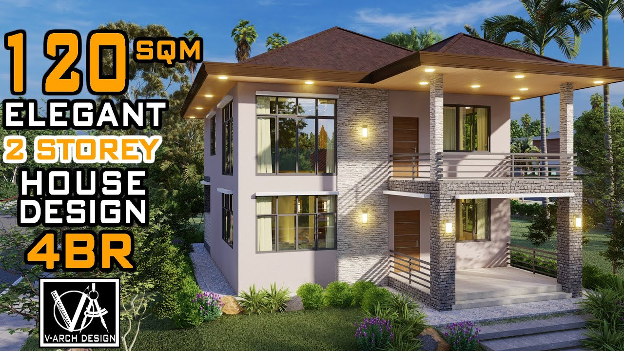 ELEGANT SMALL HOUSE DESIGN IDEA | 4 BEDROOM 120 SQM