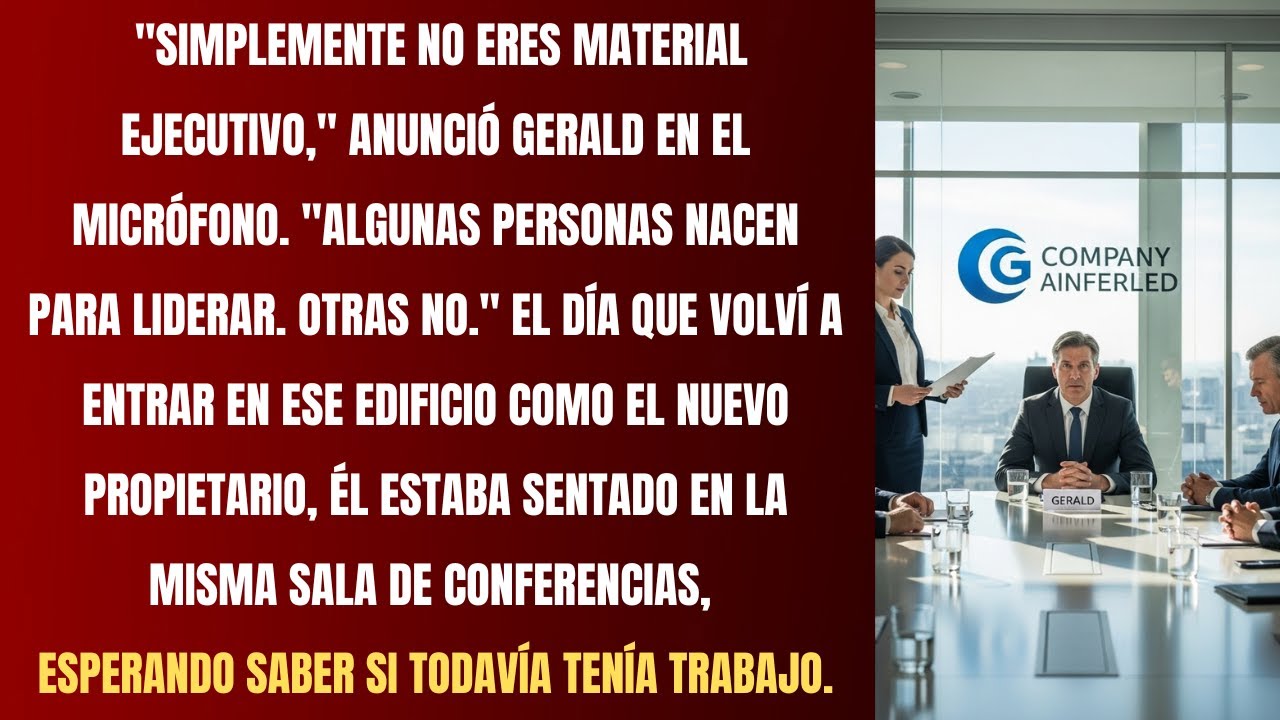 “Mi jefe me humilló por ‘no liderar’; seis meses después, compré su empresa.”