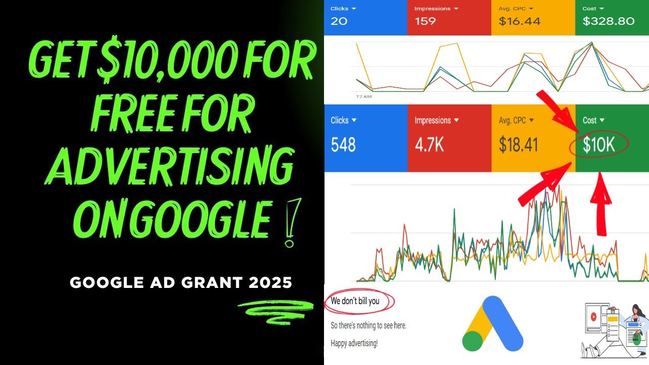 How To Get A FREE Google Ads Grants Account  | $10K Monthly FREE Advertising Spending Credit