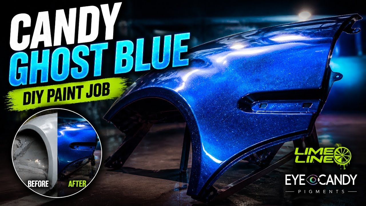 Как сделать покраску в цвет «Призрак конфет» (CANDY GHOST BLUE) своими руками с использованием ко...